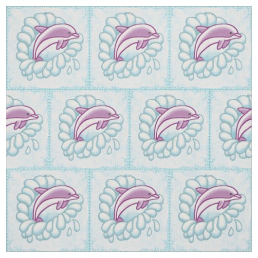 Delfin-Splash Stoff (Muster)
