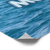 Delfin Sprung Ozean Wandkunst Sommer Splash Poster (Ecke)
