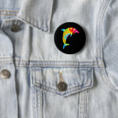 Delfin-Tie-Dye Button (Beispiel)
