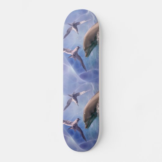 Delfin und Tauchen Skateboard (Vorderseite)
