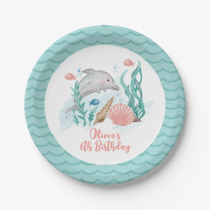 Delfin Unter dem Meer Geburtstag Pappteller