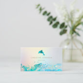 Delfin Visitenkarte (Stehend Vorderseite)