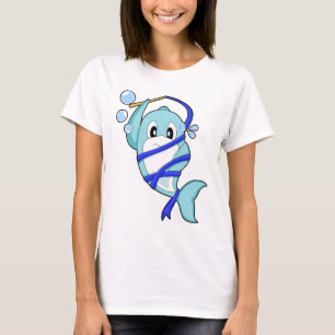 Delfin Workout Gymnastik Fitness T-Shirt