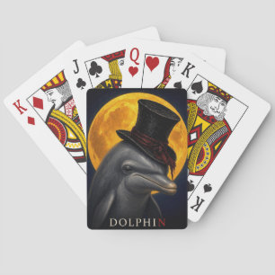 Delfin-Zylinder-Gotischer Surrealismus Spielkarten