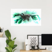 Delfinbaby Poster (Heimbüro)