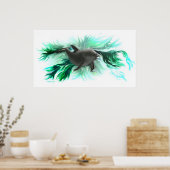 Delfinbaby Poster (Küche)