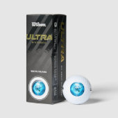 Delfinblauer Fantasie Golfball (Verpackungen)