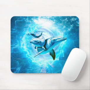 Delfinblauer Fantasie Mousepad