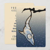 Delfincocoon Einladung (Vorne/Hinten)