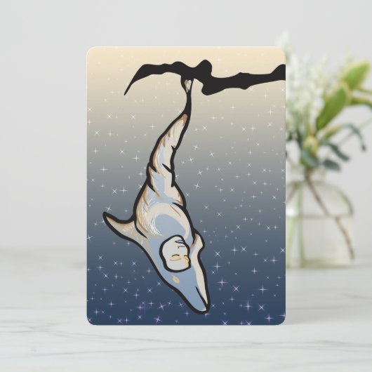 Delfincocoon Einladung (Stehend Vorderseite)