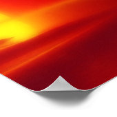 Delfine bei Sonnenuntergang Poster (Ecke)