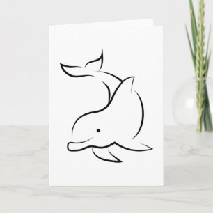 Delfine Delfin Meer Tier Ozean Wasser Geschenkidee Karte