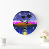 Delfine Große Wanduhr (Zuhause)