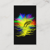 Delfine im Sonnenbad Visitenkarte (Rückseite)