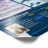 Delfine Infografik Fotodruck (Ecke)