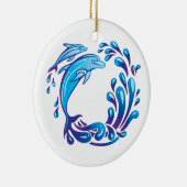 Delfine Keramik Ornament (Rechts)