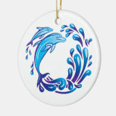 Delfine Keramik Ornament (Links)