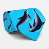 Delfine Krawatte (Gerollt)