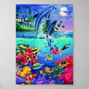 Delfine Original Oils Artwork Posters Poster