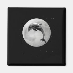 Delfine, Ozean Mond Sterne, Umweltschutz Magnet