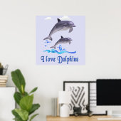 Delfine Poster (Heimbüro)