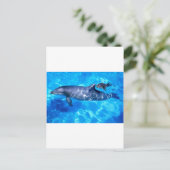 delfine postkarte (Stehend Vorderseite)