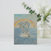 Delfine Postkarte (Stehend Vorderseite)