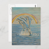 Delfine Postkarte (Vorne/Hinten)