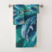 Delfine schwimmen badhandtuch set (Insitu)
