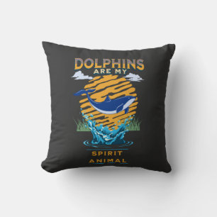 Delfine sind mein spirituelles Tier Kissen