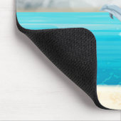 Delfine springen im Ozean Mousepad (Ecke)
