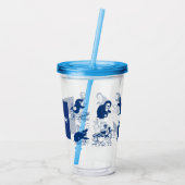 Delfine, Wale und Pinguine Acryltrinkbecher (Rückseite)