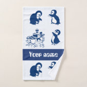 Delfine, Wale und Pinguine Badhandtuch Set (Handtuch)