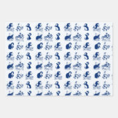 Delfine, Wale und Pinguine Geschenkpapier Set (Vorderseite 3)