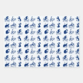 Delfine, Wale und Pinguine Geschenkpapier Set (Vorderseite 2)