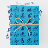 Delfine, Wale und Pinguine Geschenkpapier Set (Beispiel)
