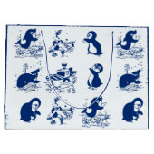Delfine, Wale und Pinguine Große Geschenktüte (Rückseite)
