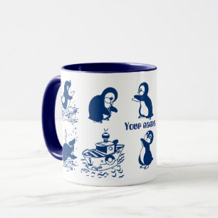 Delfine, Wale und Pinguine Tasse