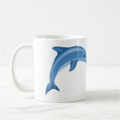 Delfine Weiße Kaffeetasse (Links)