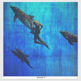 Delfine zur Rettung Aufkleber