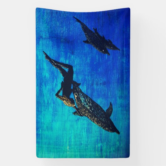 Delfine zur Rettung Banner (Vertikal)