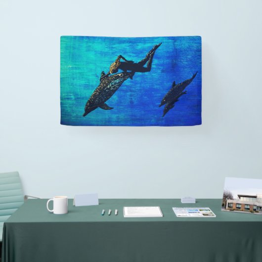 Delfine zur Rettung Banner (Messe)