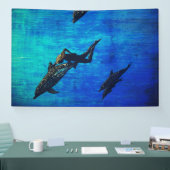 Delfine zur Rettung Banner (Messe)