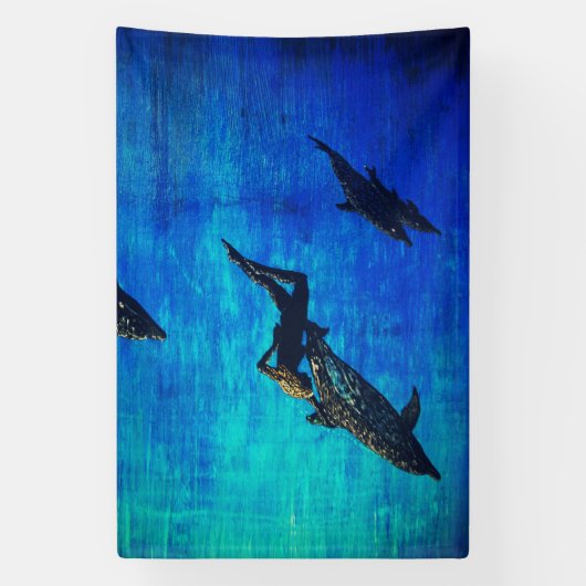 Delfine zur Rettung Banner (Vertikal)