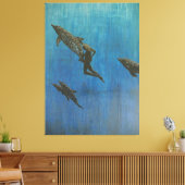 Delfine zur Rettung Leinwanddruck (Insitu (Wohnzimmer))