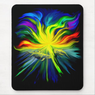 Delfinfamilie im Sonnenschein Mousepad