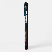 Delfingröße in Lebendigkeit iPhone Hülle (Linke Seite)