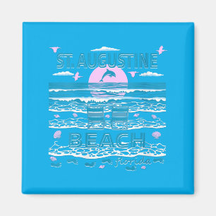 Delfinliebhaber-Familie St Augustine Beach Fl Dame Magnet