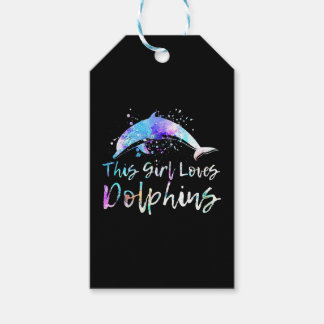 Delfinliebhaber Geschenk dieses Mädchen Lieben Del Geschenkanhänger