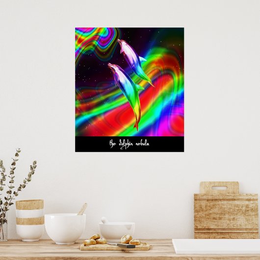 Delfinnebel Poster (Küche)